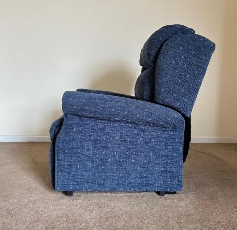 Image 9 of PRIMACARE ELECTRIC RISER RECLINER BLUE CHAIR ~ CAN DELIVER