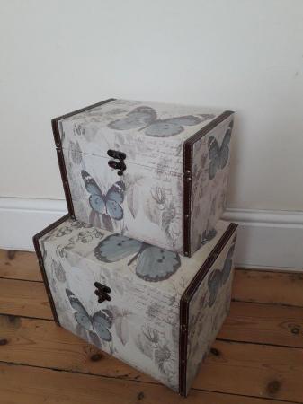 Image 9 of SET OF TWO STORAGE BOXES / TRUNKS