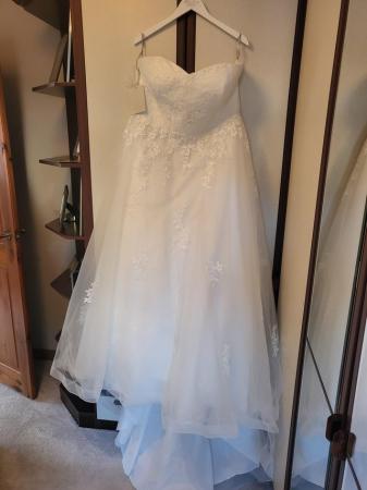 Image 2 of New wedding dress and underskirt. Never work tags on