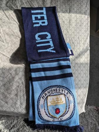 Image 3 of Manchester City Blue Scarf