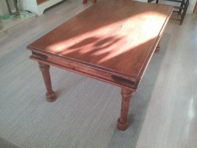 Preview of the first image of Indian solid wood coffee table.