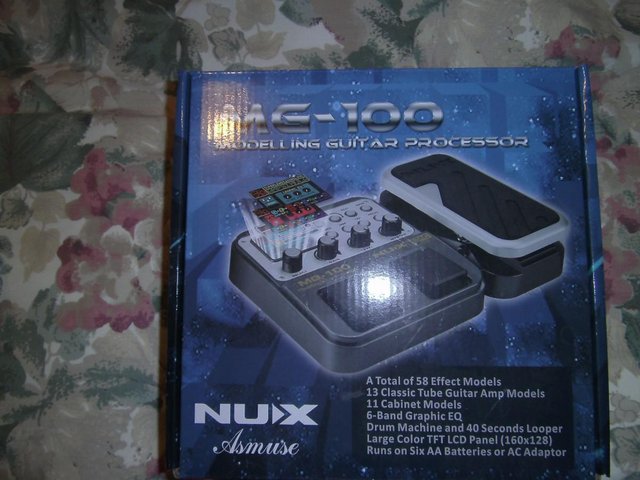 Preview of the first image of nux mg 100 pedal for a electric guitar.