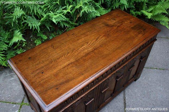Image 71 of A TITCHMARSH & GOODWIN CARVED OAK BLANKET CHEST BOX TRUNK