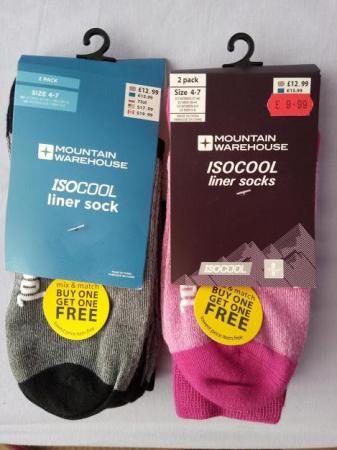 Image 1 of New with Tags Ladies IsoCool liner socks