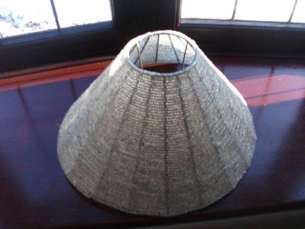 Image 2 of Table Lamp Shade. Beaded Plastic. Very good condition.