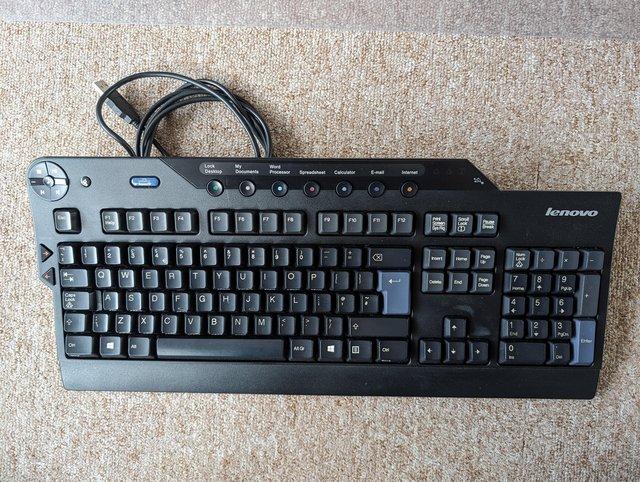 Preview of the first image of Lenovo Enhanced wired keyboard.