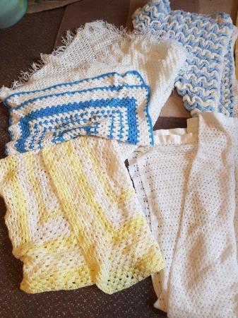 Image 1 of Baby blankets hand knitted  good condition