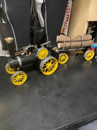 Image 1 of Mamod steam engine and Trailer live working