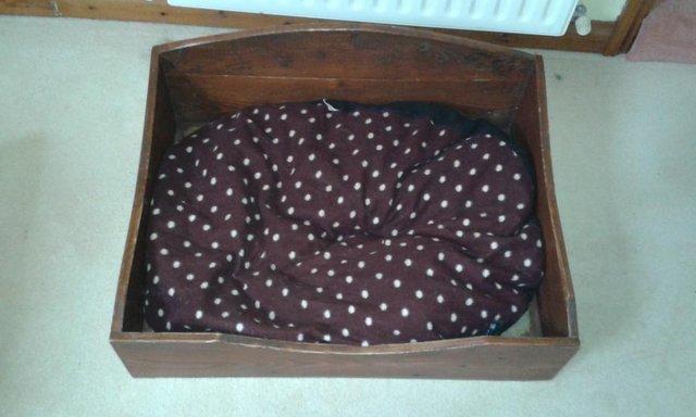 Image 1 of Wooden Dog Bed ...............