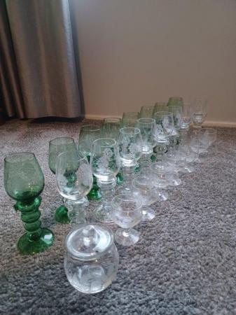 Image 2 of Wine Glasses, Swedish Glass, High Quality