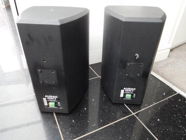 Image 2 of 2 x AUDAC ZENO 8 PA Speakers 2 way 200w 8 Ohms 8" Speaker 1"