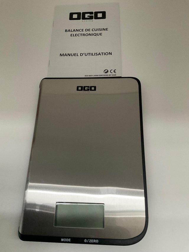 Preview of the first image of OGO living electronic kitchen scale new.
