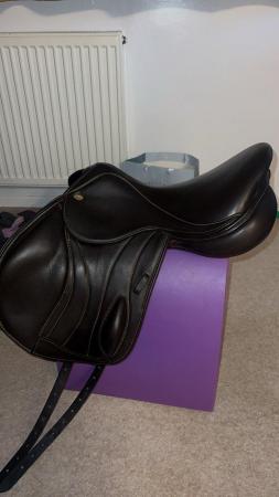 Image 3 of 17 inch Andrew hoy XC fair fax saddle