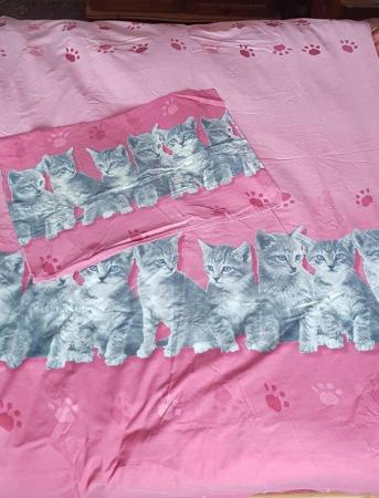 Image 2 of Single Cat duvet cover & pillowcase -Collection only Chatham