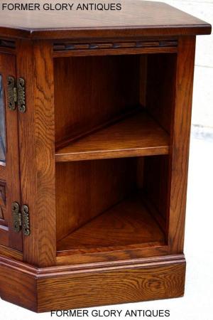 Image 53 of AN OLD CHARM LIGHT OAK CORNER TV DVD CD CABINET STAND TABLE
