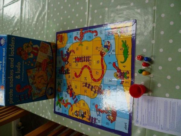 Image 2 of Orchard Toys Snakes & Ladders & Ludo Game