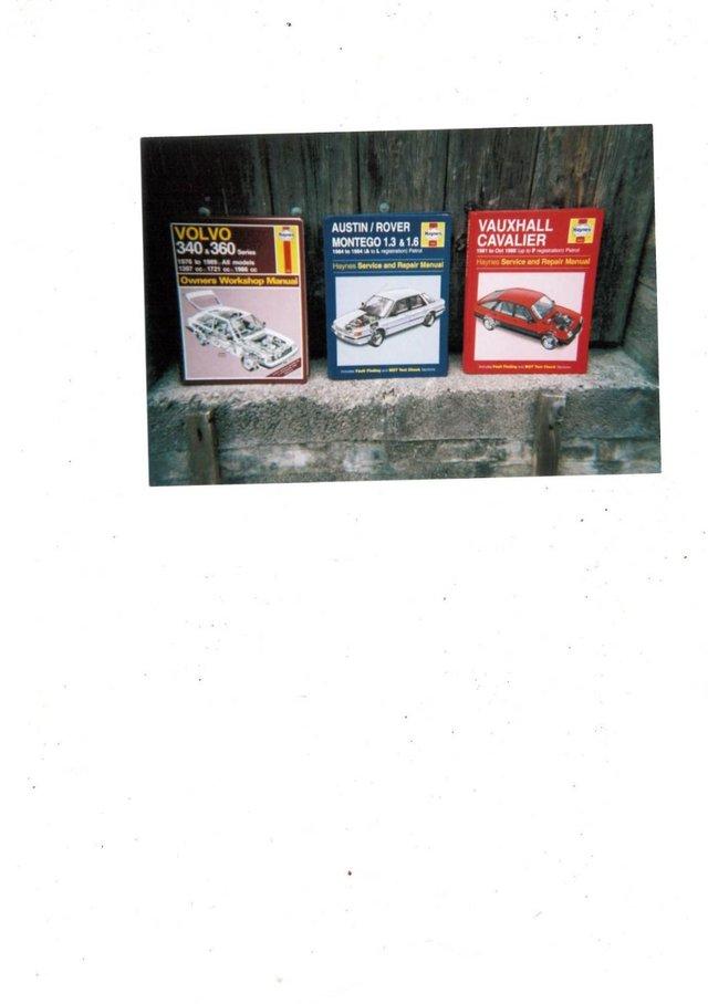 Preview of the first image of Bought brand new haynes car manuals.
