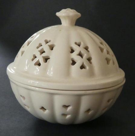 Image 1 of Royal Creamware Pot Pourri container