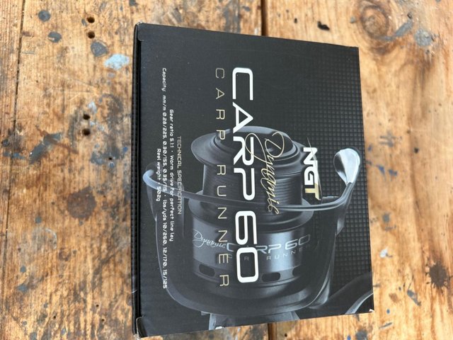 Preview of the first image of Carp baitrunner with original box and spare spool.