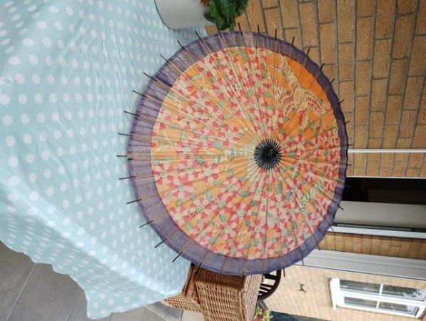 Image 3 of Two antique Japanese style parasols for sale