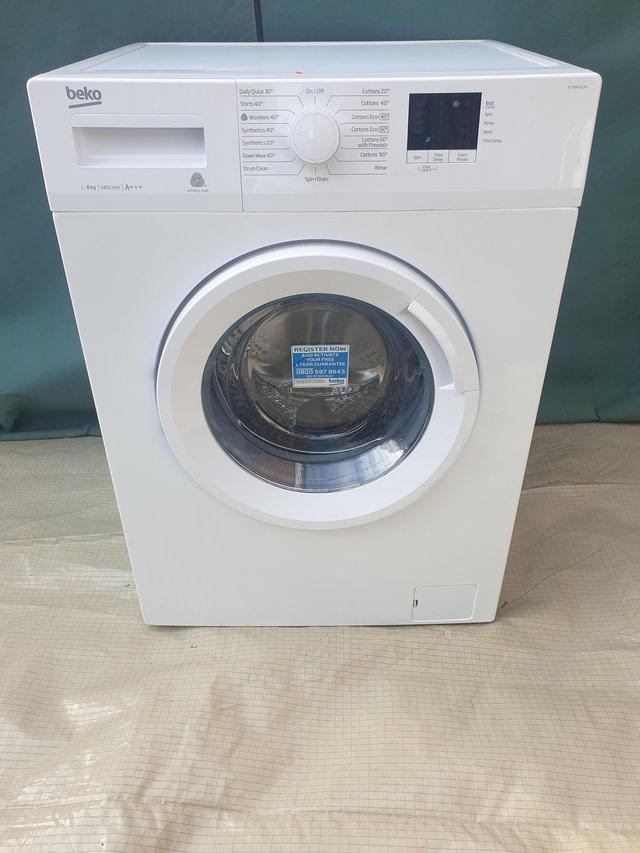 Preview of the first image of Like new beko 8kg A+++ washing machine, super clean. Deliver.