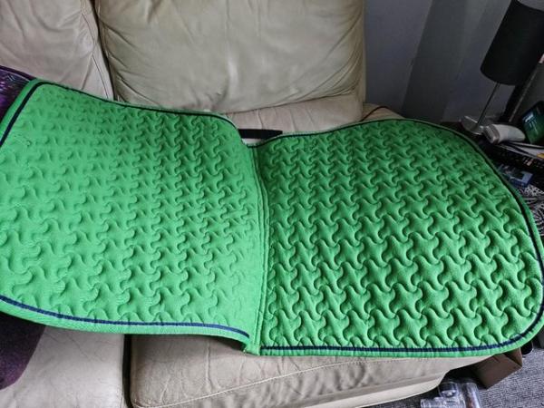 Image 3 of Shires Green Full sized saddle cloth