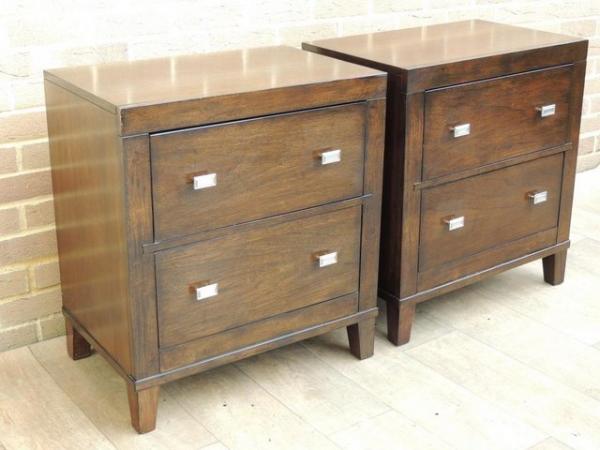 Image 2 of Pair of Bassett XL Bedside Tables / Chests (UK Delivery)