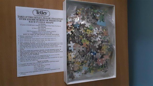 Preview of the first image of TETLEY DOUBLE SIDED JIGSAW UNOPENED.
