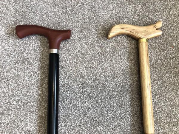 Image 2 of Two wooden walking sticks