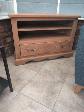 Image 1 of Corner TV stand in good condition
