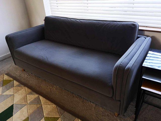 Preview of the first image of 2x Ash Grey 3 seater sofas.