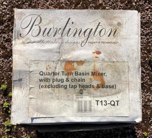 Image 2 of BNIB BURLINGTON QUARTER TURN BASIN MIXER TAP SINK BATHROOM