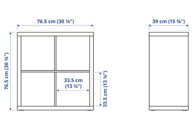 Image 3 of Ikea kallax shelving unit 77×77
