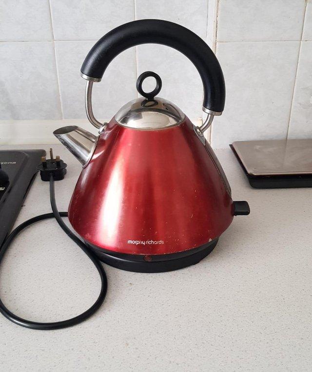 Preview of the first image of Morphy Richards Kettle in Red - Collection only from Chatham.