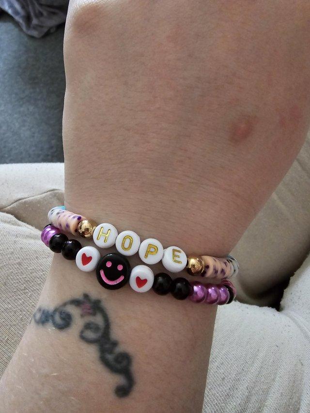 Preview of the first image of Handmade beaded bracelets for sale £2.50 each or 3 for £5.