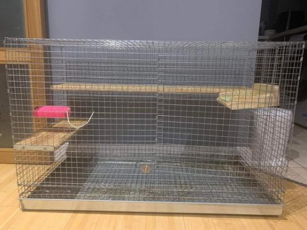 Image 7 of Two Thicket House Chinchilla Cage Plus Accessories