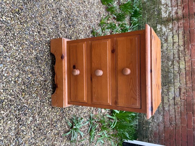Preview of the first image of Wooden Bedside Table, Good Condition.