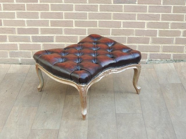 Preview of the first image of Luxury Unique Chesterfield Footstoool (UK Delivery).