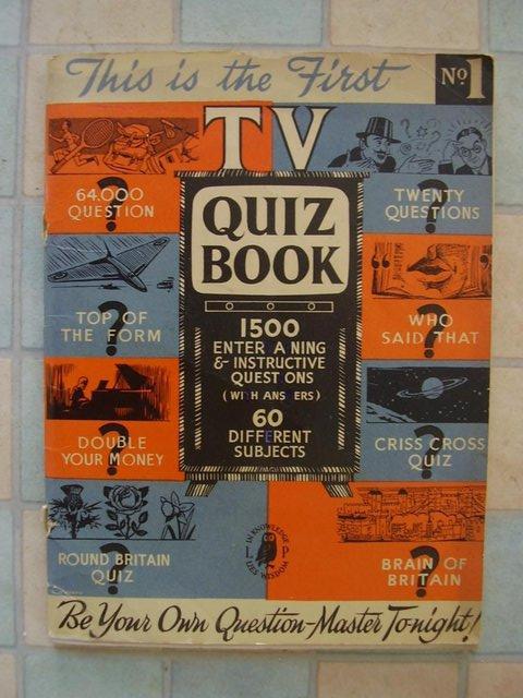 Preview of the first image of TV Quiz book Number 1 dated 1958.