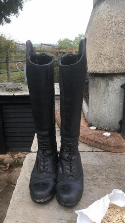 Image 2 of Tack room clear out black riding boots adult