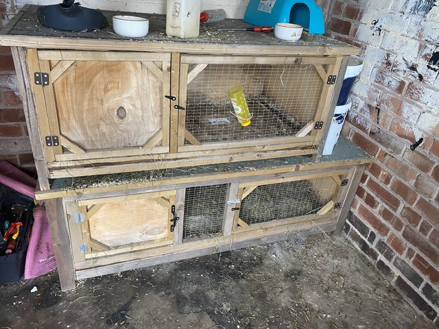 Preview of the first image of Rabbit hutch for sale good condition.