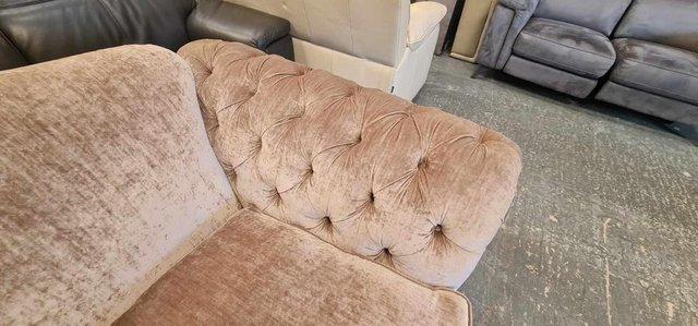 Image 2 of Ex-display Loch Leven mink fabric 4 seater sofa