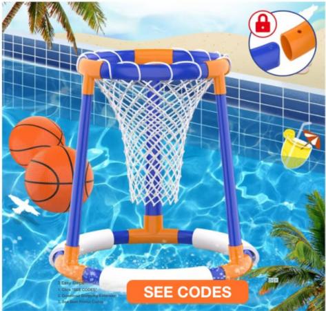 Image 1 of Water Toys Pool Game - Swimming Pool Toys Basketball Game