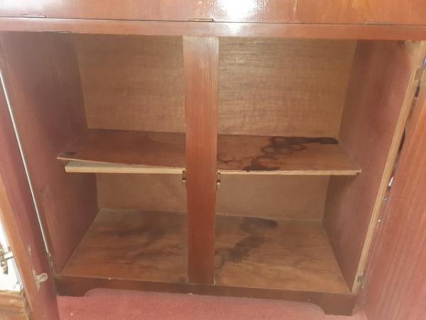 Image 1 of Antique Drinks Cabinet with fold down shelf