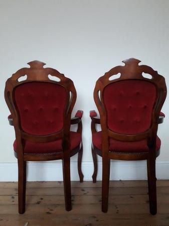 Image 2 of 2 x FRENCH ROCOCO STYLE CARVER CHAIRS