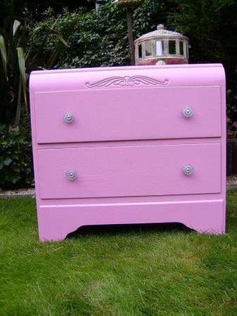 Image 2 of Barbie pink 2 drawer chest of drawers