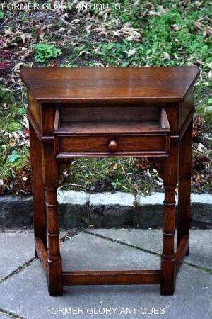 Image 70 of A TITCHMARSH AND GOODWIN OAK CANTED HALL TABLE LAMP STAND