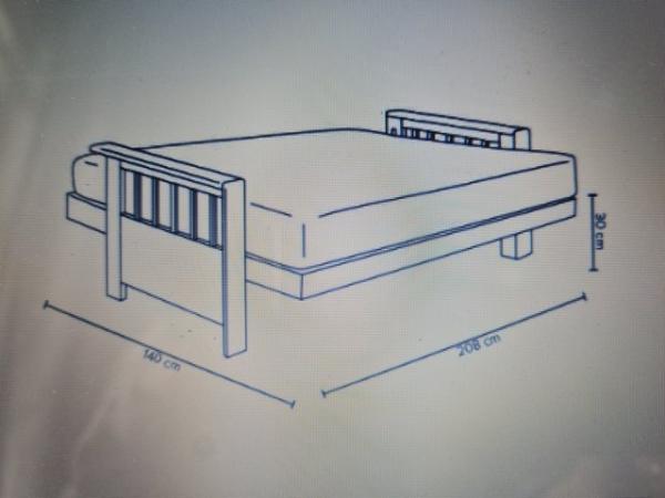 Image 2 of Futon Company 3 Seater Oak Sofa Bed
