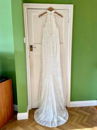 Image 3 of Whistles Maria Halterneck Lace Ivory White Wedding Dress
