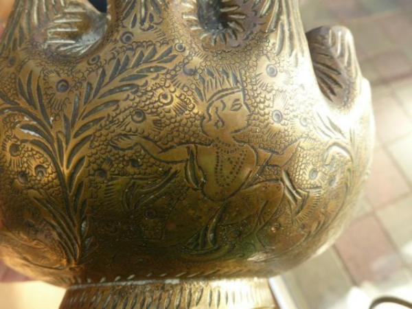 Image 1 of Old brass pot/container for sale